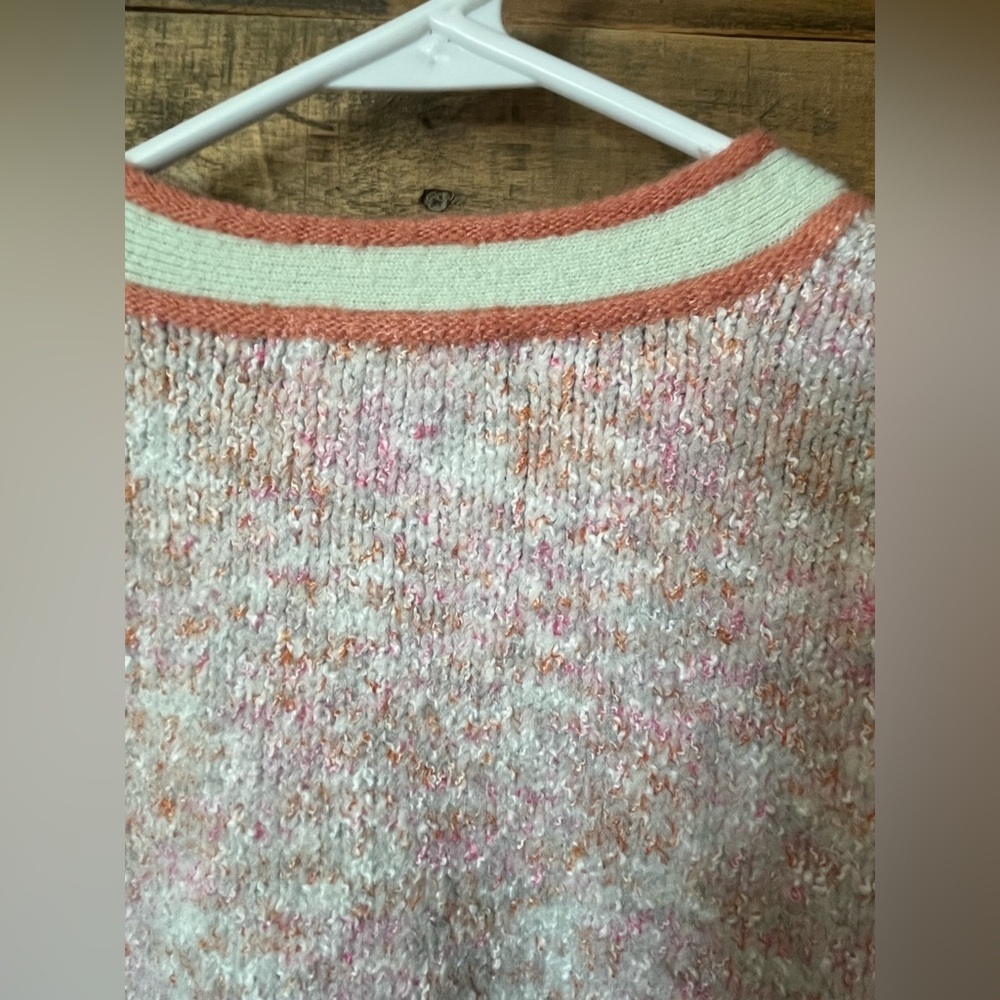 J. Crew Marled Sweater Lady Jacket Soft Colors Size M - Picture 9 of 9
